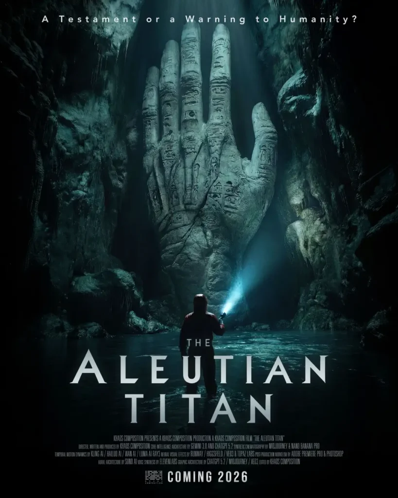 「THE ALEUTIAN TITAN」KV - 縦型ショートドラマなら GOKKO Inc.|ごっこ倶楽部 「THE ALEUTIAN TITAN」KV