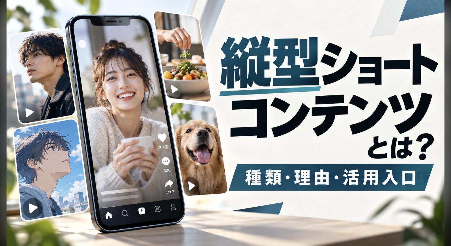 縦型ショートコンテンツとは？種類・注目される理由・活用の入口