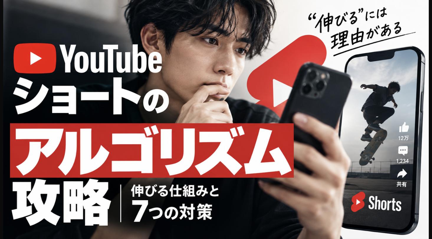 YouTubeショートのアルゴリズム攻略｜伸びる仕組みと7つの対策