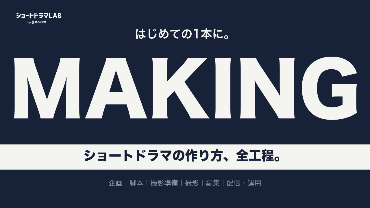 ショートドラマの作り方｜企画から配信までの6工程と現場の判断基準